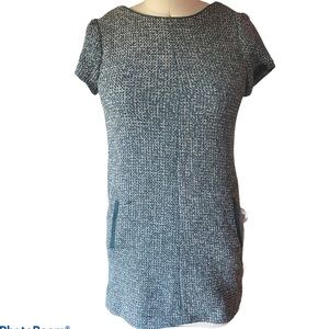 Tweed Zara dress in dark green
